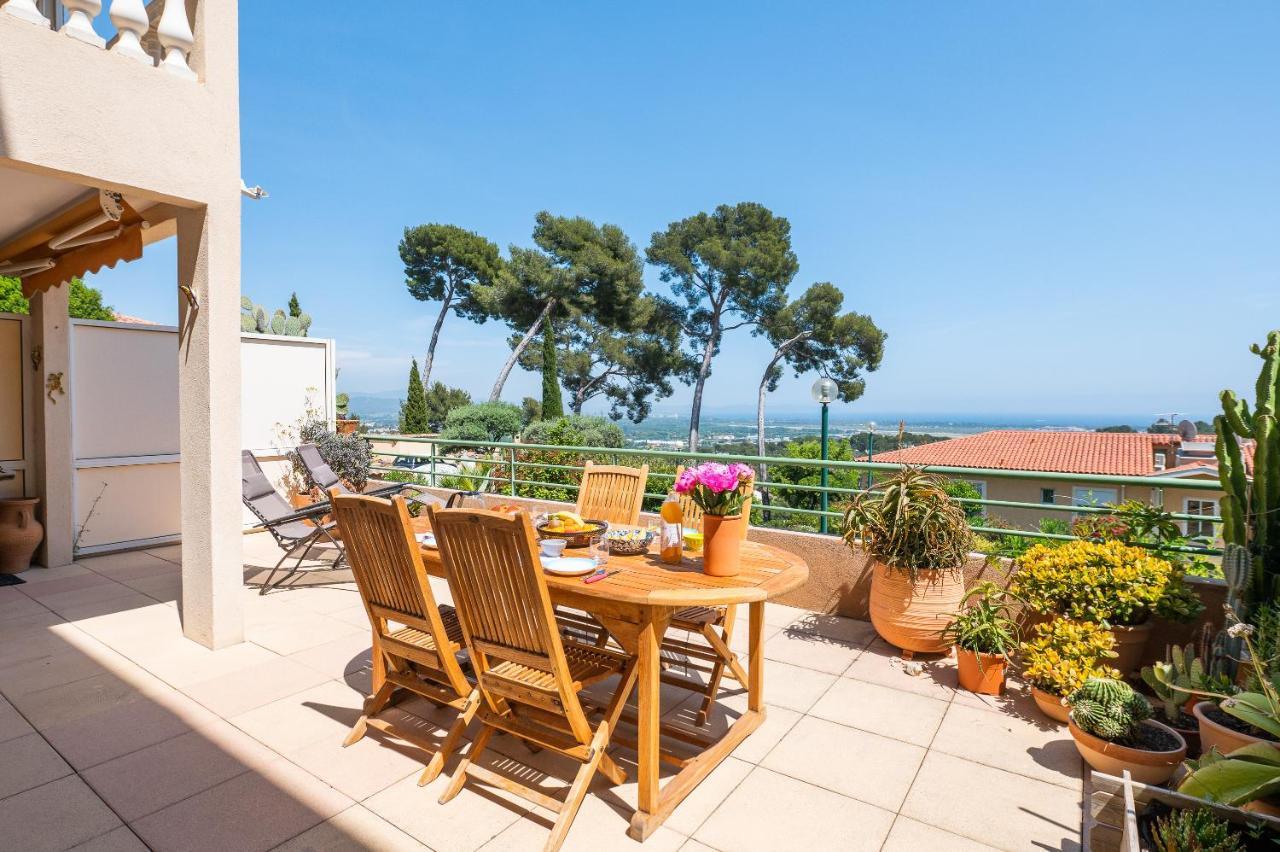 La Cle Vue Mer, Clim, Terrasse, Parking A Hyères Dış mekan fotoğraf